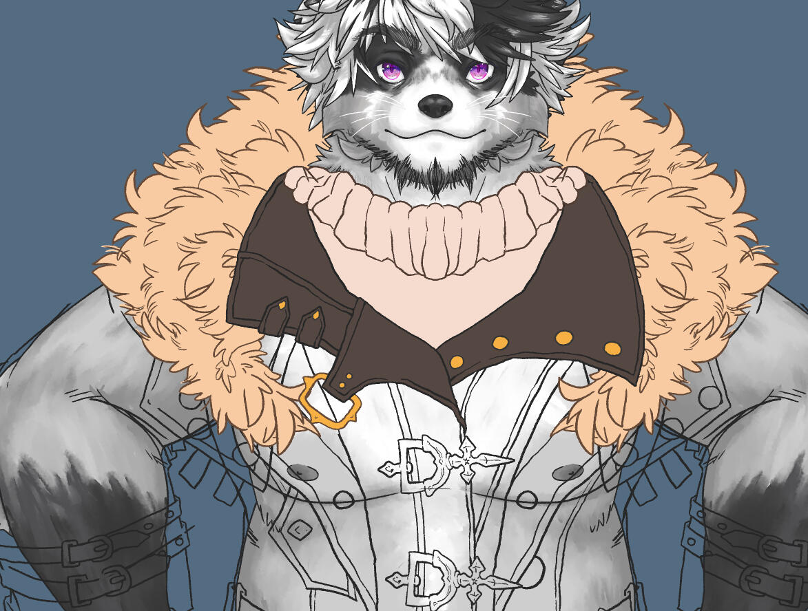 VTuber Character &amp; Outfit Design Illustration &amp; design, split for Live2D rigging.